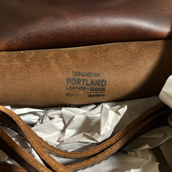 Portland Leather Goods PLG Original Crossbody Tote in Cognac - Picture 15 of 15